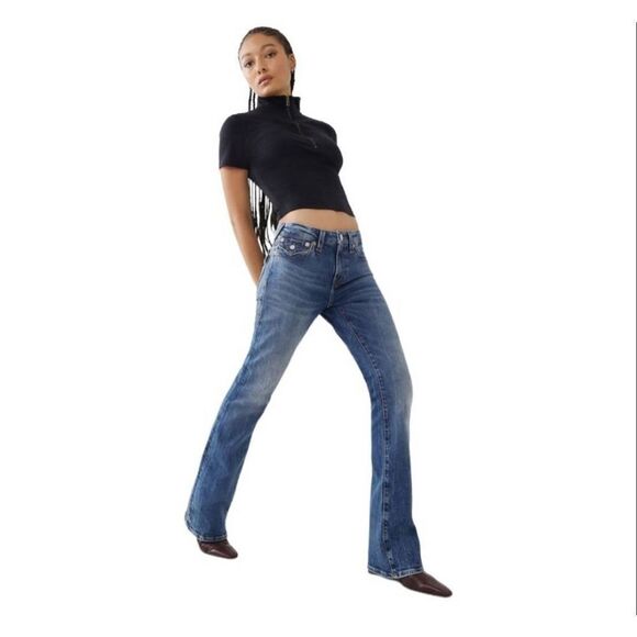 TRUE RELIGION Bridget Stone & Tint Jeans Size 27 - Picture 4 of 6